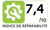 Indice de réparabilité Aspirateur traineau avec sac MIELE GUARDM1SILENCEGRIS - Indice de réparabilité