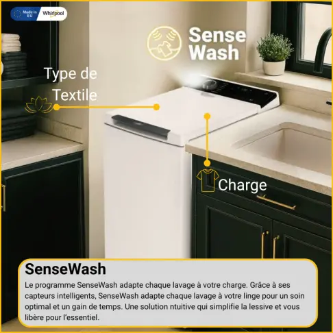Lave-linge top WHIRLPOOL TWB721SENSEWASHFR - 4