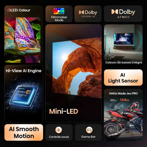 Tv led 50'' HISENSE 50U7Q - 7