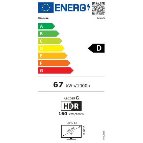 Tv led 65'' HISENSE 65A7S - 8