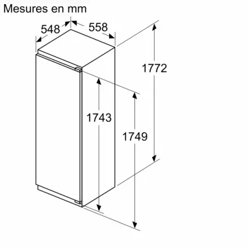 Réfrigérateur intégrable 1 porte NEFF KI1812FE0 - 7