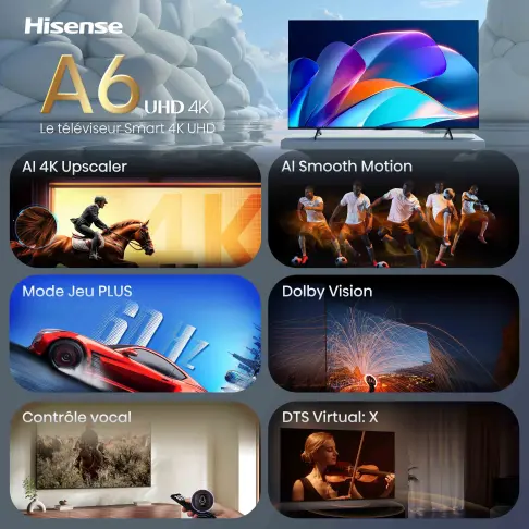 Télé led 65'' HISENSE 65A6S - 8