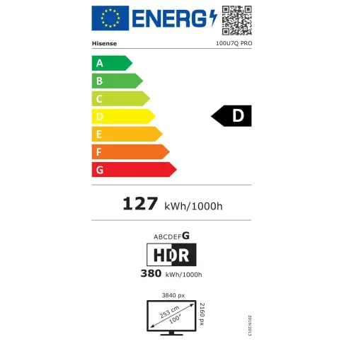 Tv led 100'' HISENSE 100U7QPRO - 10