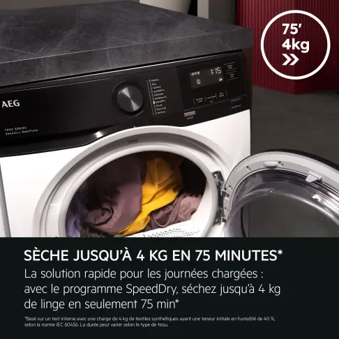 Sèche-linge frontal AEG TE7G9CBS - 4