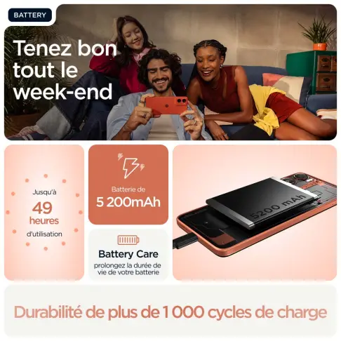 Smartphone MOTOROLA G06ORANGE - 9
