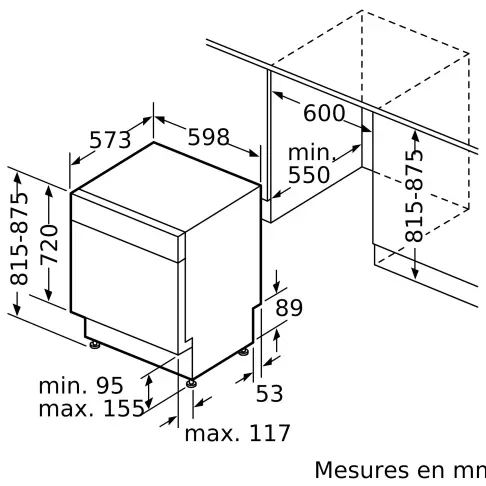 Lave-vaisselle intégré 60 cm SIEMENS SN43HI01MS - 10