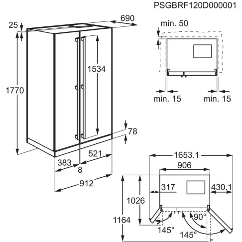 Réfrigérateur américain AEG TX6MR531EE - 12