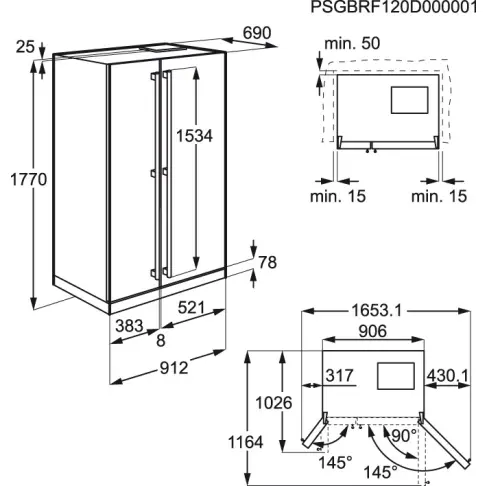Réfrigérateur américain AEG TX6MR531EE - 11