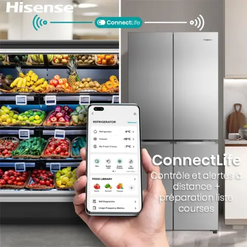 Réfrigérateur multi-portes HISENSE RQ5P470SAFE - 18