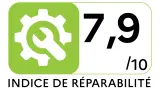 Lave-vaisselle tout intégré 60 cm WHIRLPOOL WH7IPC15BM61 - Indice de réparabilité